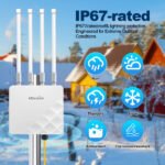 Mosslink 5400mbps Outdoor Access Point Long Range 300m 500m WiFi Router With SFP Port + Gigabit Ethernet Dual Band WiFi Extender - Image 5