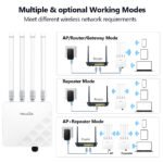 Mosslink 5400mbps Outdoor Access Point Long Range 300m 500m WiFi Router With SFP Port + Gigabit Ethernet Dual Band WiFi Extender - Image 2
