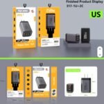 150W Type C PD Fast Charger 3 Ports USB-C Quick Charge Mobile Phone Charger Wall Adapter 150W - Image 4