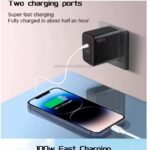 100W UK Plug  USB-C Fast Charging USB Type c Mobile Phone Quick Charger 100W USB C Travel Adapter