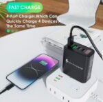 45W  UK Plug GaN USB-C PD Charger 45W 2 Type C+USB Charger Quick Charge for Samsung/Xiaomi - Image 3