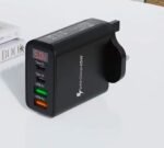 45W  UK Plug GaN USB-C PD Charger 45W 2 Type C+USB Charger Quick Charge for Samsung/Xiaomi