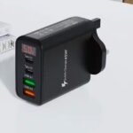 45W  UK Plug GaN USB-C PD Charger 45W 2 Type C+USB Charger Quick Charge for Samsung/Xiaomi