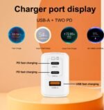 90W  UK Plug Fast Charger USB Type C Charger Quick Charge 3.0 90W Mobile Phone Charge USB-C Adapter for Samsung/Xiaomi
