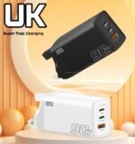 90W  UK Plug Fast Charger USB Type C Charger Quick Charge 3.0 90W Mobile Phone Charge USB-C Adapter for Samsung/Xiaomi - Image 4