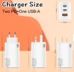 90W  UK Plug Fast Charger USB Type C Charger Quick Charge 3.0 90W Mobile Phone Charge USB-C Adapter for Samsung/Xiaomi - Image 3