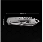 Swiss Army Knife for Outdoor Camping, Multipurpose Tool, Bottle Opener, Portable Folding Knife, Scissors, Saw, Military Pocket Knife - Image 3