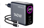 WOTOBE GaN 140W USB-C Wall Charger 3-Port Power Meter,PD3.1 140W PD100W PPS 65W 45W QC5 for MacBook Pro iPhone 17 16 Galaxy S25 - Image 2