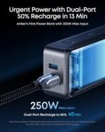 Anker Prime Power Bank, 26,250mAh 3-Port Portable Charger with 300W Max Output, Two-Way Charging, TSA-Approved, App Control, - Image 4