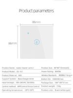 40A Smart Wifi Water Heater Switch EU/UK BLE Wireless Remote Control Boiler Switch Wifi Compatible with Alecksa /GoogleHome/IFTTT - Image 5