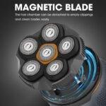 Lanumi 372 New 6D IPX6 Waterproof Electric Shaver 7000RPM Magnetic Blade Fast Shaving for Bald Men for Hotel Use - Image 2