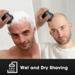 Lanumi 372 New 6D IPX6 Waterproof Electric Shaver 7000RPM Magnetic Blade Fast Shaving for Bald Men for Hotel Use - Image 3