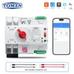 TUYA SmartLife WIFI 2P Smart ATS Dual Power Automatic Transfer Selector Switch Uninterrupted 2P 230V 63A 100A 125A