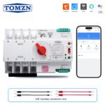 TUYA SmartLife ATS 4P AC230V 63A 100A 125A Dual Power Automatic Transfer Switch TOQ7S