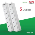 APC SurgeArrest Essential Surge Protector 5 Outlets Extension Board PM5/UK - Image 2