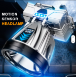Super Bright Headlamp Type-C USB Rechargeable 3 Light Modes LED Waterproof Motion Sensor Headlight for Camping Hiking Outdoor - Image 4