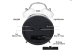 Honey time twin Bells Alarm Clock Silent Non Ticking Quartz Metal Retro Mini Two Double Large Squid Digital Sunrise Kids Game Mirror Smart - Image 5
