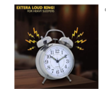 Super Loud Digital Alarm Clock with Led Mirror Smart Dual Bell Alarm Clock Digit Led Clock for Bedroom - Image 4