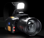 Motion Sensor Headlamp Type-C Zoomable 3600mAh Digital Display White Laser 30W LED Outdoor Hiking Headlight Induction Head Lamp
