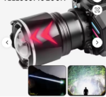 Camping Telescopic Zoom LED Headlamp Adjustable Focus Waterproof USB-C Rechargeable Li-Ion Battery Long-Range - Image 2