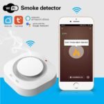 FY876 Tuya Wi-Fi Smoke Detector | Smart Life Notification & Interconnected Fire Alarm | Wireless Smoke Sensor for Home Safety