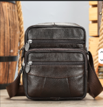 MARRANT Men Genuine Leather Small Shoulder Bags Leather Crossbody Side Bag Men Leather Shoulder Bags