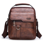 Classic Casual Single Shoulder Crossbody Bag PU Leather Business Youth Vertical Men Shoulder Messenger Bag - Image 4