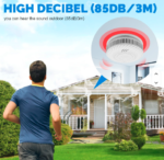 10 years Battery Fire Alarm Stand Alone Smoke Detector with Alarm 85 DB Alarm - Image 3
