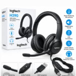 Logitech H390 Type-C Wired Headset Noise Cancelling Microphone Stereo Headphones Inline Control Plug and Play for PC Laptop Offi