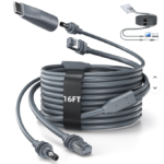 30 meters Starlink Mini DC Ethernet  Cable 2 in 1 Waterproof DC USB-C Charging to RJ45 Ethernet Cable Power Supply Cord