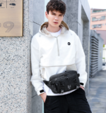 Ozuko 9655 Lightweight Crossbody Sling Bag Men Casual Convertible Crossbody Bag Shoulder Bag Backpack for Travel Daily - Image 2