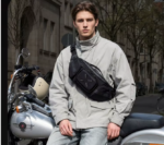 Ozuko 9934 Men's Waterproof Multi-Pocket Waist Bag, Dual-use Crossbody Pack for Cycling, Outdoor & Urban Daily Use - Image 3