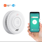 Tuya Wi-Fi 10 years Battery Fire Alarm Stand Alone Smoke Detector with Alarm 85 DB Alarm