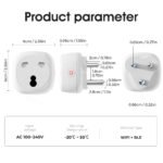 South Africa Plug Socket Tuya WiFi Smart South Arica Plug Socket 220V 16A Power Monitor Timing Remote Voice Control Sockets - Image 2