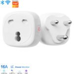South Africa Plug Socket Tuya WiFi Smart South Arica Plug Socket 220V 16A Power Monitor Timing Remote Voice Control Sockets