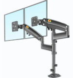 H180 Adjustable Dual Monitor Arms and Desktop Computer Monitor Stand Lifter Full Motion Display Stand