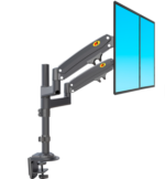 H180 Adjustable Dual Monitor Arms and Desktop Computer Monitor Stand Lifter Full Motion Display Stand - Image 4