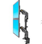 H180 Adjustable Dual Monitor Arms and Desktop Computer Monitor Stand Lifter Full Motion Display Stand - Image 3
