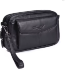 Men Clutch Bag Long Wallet Purse Genuine Leather 6.4 Inch Mobile Cell Phone Case Pocket Business Cowhide Male Handy Wrist Bag
