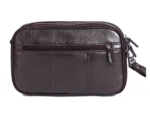 Men Clutch Bag Long Wallet Purse Genuine Leather 6.4 Inch Mobile Cell Phone Case Pocket Business Cowhide Male Handy Wrist Bag - Image 3